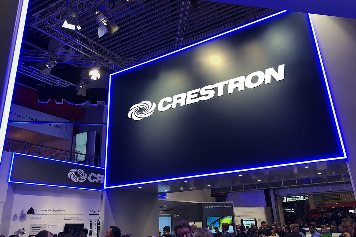 The Crestron Stand at ISE 2020