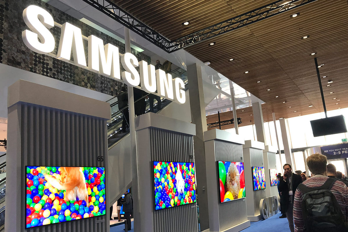 The Samsung Stand at ISE 2020